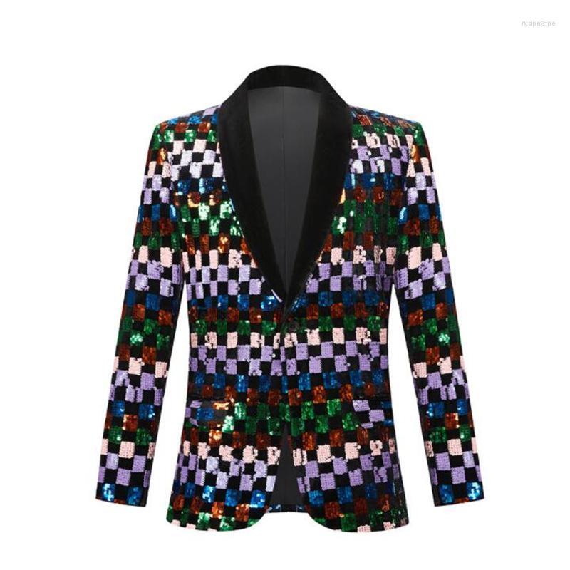 Men's Suits Men's Men's Suit Sequined Jacket Korean Fashion Costume Homme Slim Stage Clothing Singer Purple Green Small Clothes
Men's Suits Men's Men's Suit Sequined Jacket Korean Fashion Costume Homme Slim Stage Clothing Singer Purple Green Small Clothes