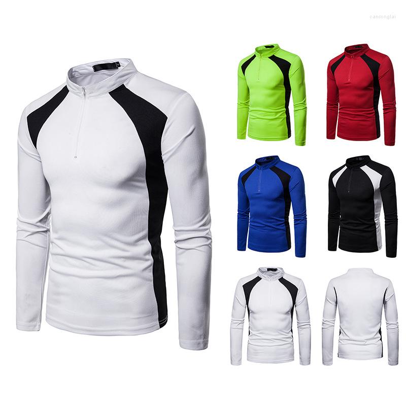 Men' T Shirts Men' T-Shirt Long Sleeve Collar Irregular Stitching Pullover With Zipper Casual Patchwork Stand Tops, Black
Men' T Shirts Men' T-Shirt Long Sleeve Collar Irregular Stitching Pullover With Zipper Casual Patchwork Stand Tops, Black