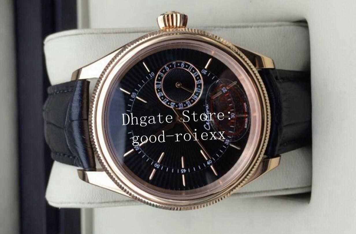 Crystal Watches Men Rose Gold Automatic 2813 Watch Men's Cellini 50525 Leather 50515 Moonphase Display Crystal Date Moon Black Wristwatches
Crystal Watches Men Rose Gold Automatic 2813 Watch Men's Cellini 50525 Leather 50515 Moonphase Display Crystal Date Moon Black Wristwatches