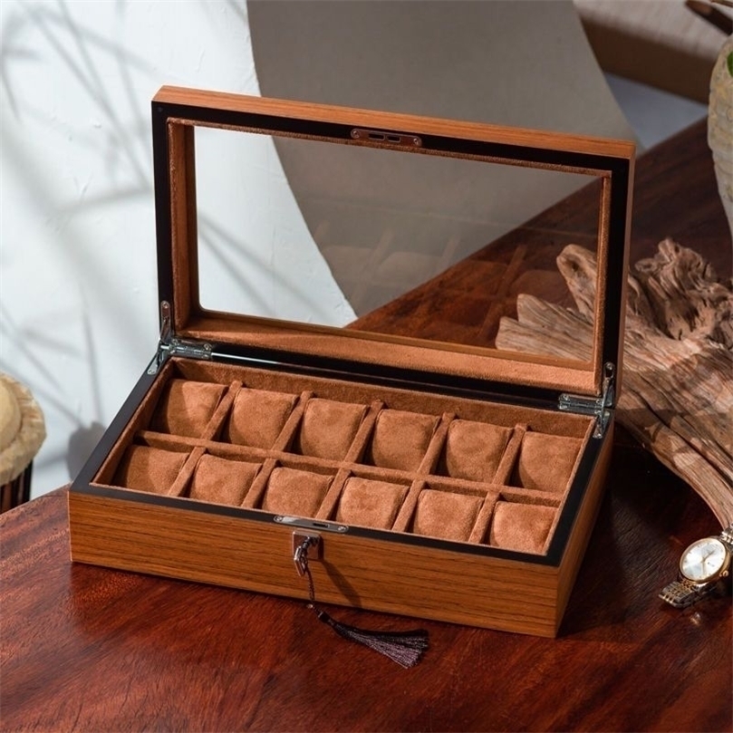 Watch Boxes Cases Wood Display Case Fashion Storage Holder Mens Mechanical collection 221010
Watch Boxes Cases Wood Display Case Fashion Storage Holder Mens Mechanical collection 221010