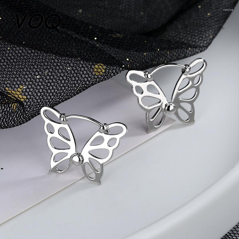 Stud Earrings VOQ Hollow Design Butterfly Hoop For Women Girl Silver Color Jewelry Christmas Gift
Stud Earrings VOQ Hollow Design Butterfly Hoop For Women Girl Silver Color Jewelry Christmas Gift