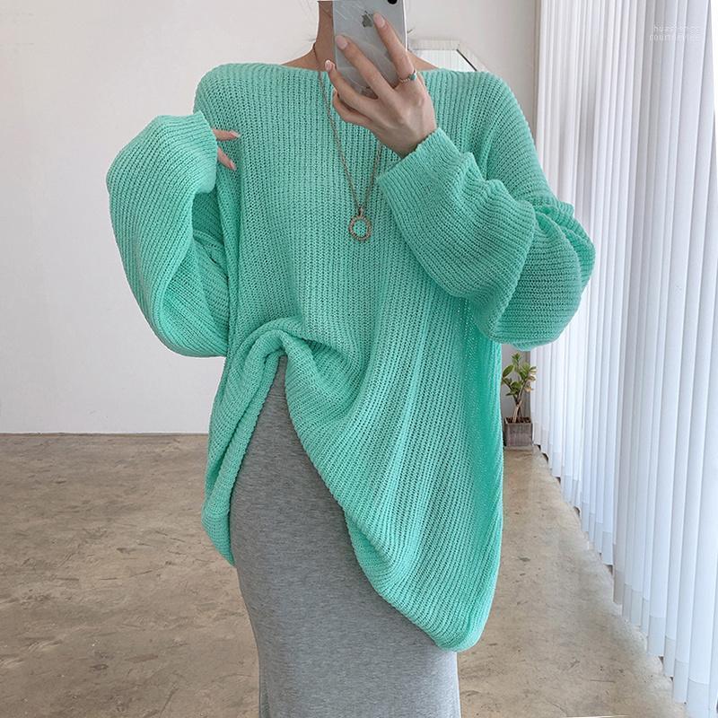 Women's Sweaters Women's Korea Chic Women Pullover Early Autumn Lazy Style Candy Color Round Neck Loose Casual Thin Long Sleeve T-shirt, Green
Women's Sweaters Women's Korea Chic Women Pullover Early Autumn Lazy Style Candy Color Round Neck Loose Casual Thin Long Sleeve T-shirt, Green