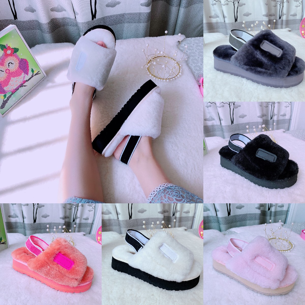 Australia Lifestyle FLUFF YEAH Disco SLIDE Sling Back Sandals Kid Adult Winter Fur Wool Shoes Plushy Soft Slippers platform shearling sherpa mule women men shoes, Ugfy10111
Australia Lifestyle FLUFF YEAH Disco SLIDE Sling Back Sandals Kid Adult Winter Fur Wool Shoes Plushy Soft Slippers platform shearling sherpa mule women men shoes, Ugfy10111