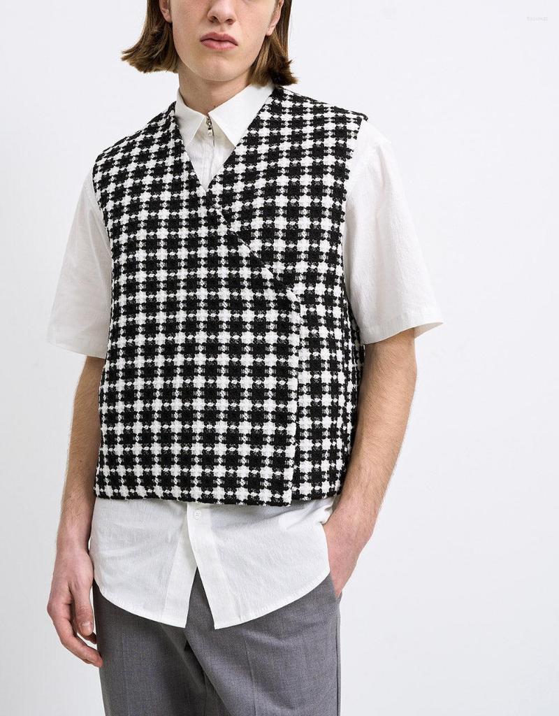Women's Vests Uraban Revivo Tweed Vintage Plaid Vest Women Autumn Fashion Sleeveless Waistcoat Lady V-Neck Outerwear Short Small, Grey checkered
Women's Vests Uraban Revivo Tweed Vintage Plaid Vest Women Autumn Fashion Sleeveless Waistcoat Lady V-Neck Outerwear Short Small, Grey checkered