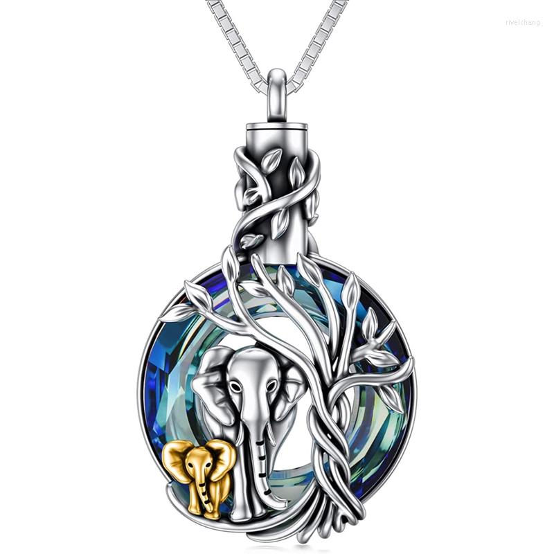 Pendant Necklaces Eudora Sterling Silver Elephant Tree Of Life Locket Cremation Memorial Ashes Urn Crystal Green Birthstone Necklace
Pendant Necklaces Eudora Sterling Silver Elephant Tree Of Life Locket Cremation Memorial Ashes Urn Crystal Green Birthstone Necklace