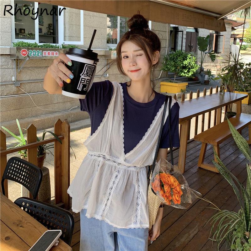 Women's Vests Women Summer Korean Style V-neck Thin Outwear Lace Design Classy Solid All-match Harajuku Simple Fashion Waistcoats, Lace vest 
Women's Vests Women Summer Korean Style V-neck Thin Outwear Lace Design Classy Solid All-match Harajuku Simple Fashion Waistcoats, Lace vest