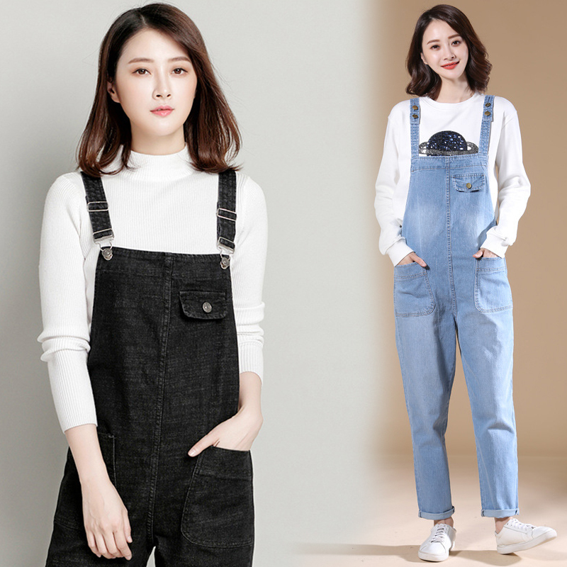 Women's Jeans Loose Solid Color Harem Jumpsuit Fashion Denim Pocket Pants Big Casual Brand Women Trousers Overalls 221011, Blue
Women's Jeans Loose Solid Color Harem Jumpsuit Fashion Denim Pocket Pants Big Casual Brand Women Trousers Overalls 221011, Blue