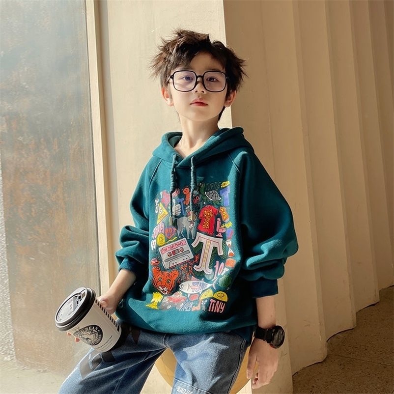 Pullover Boys Hoodies For Autumn Black Green Kids Print Long Sleeve Teen Children Cartoon 6 8 10 12 14 Y 221010
Pullover Boys Hoodies For Autumn Black Green Kids Print Long Sleeve Teen Children Cartoon 6 8 10 12 14 Y 221010