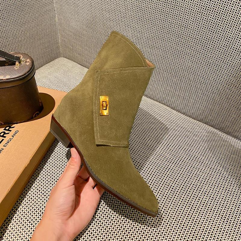 Boots Female Western Chunky Heel Fashion Shoes For Women Real Suede Ankle Med Calf Women's Brand Botas Metal Design, Black with fur
Boots Female Western Chunky Heel Fashion Shoes For Women Real Suede Ankle Med Calf Women's Brand Botas Metal Design, Black with fur