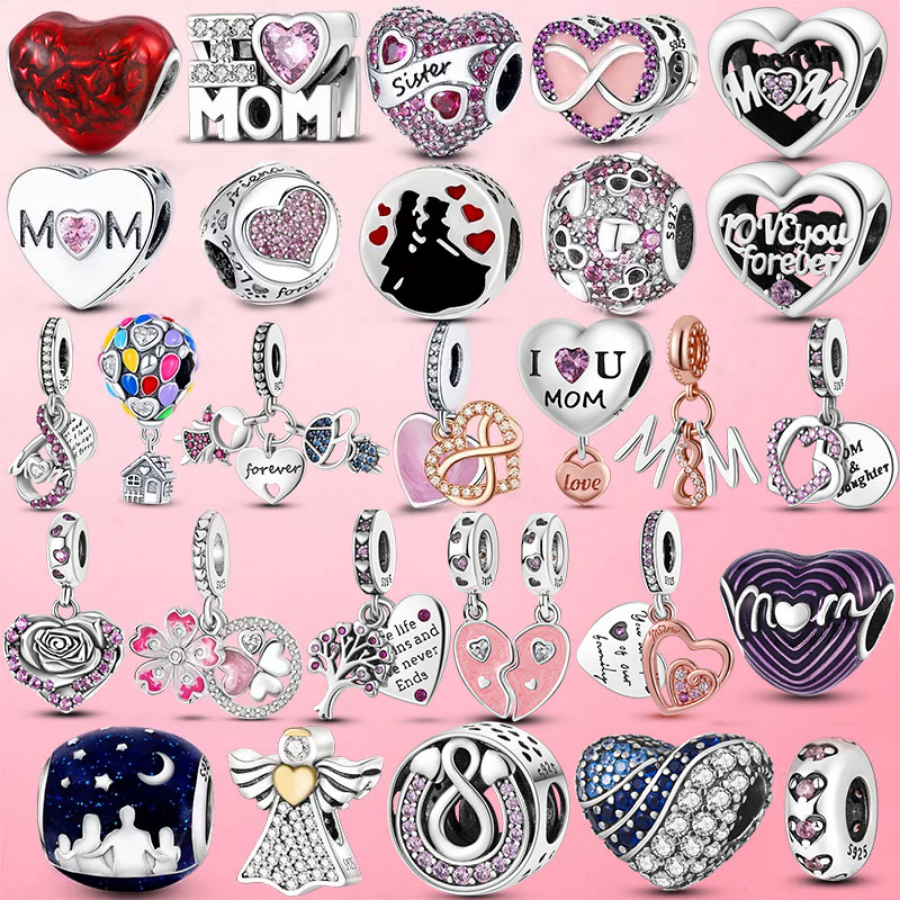 925 Sterling Silver Dangle Charm Women Beads High Quality Jewelry Gift Wholesale Infinity Love Mum Heart to Heart Dangle Bead Fit Pandora Bracelet DIY 994111
925 Sterling Silver Dangle Charm Women Beads High Quality Jewelry Gift Wholesale Infinity Love Mum Heart to Heart Dangle Bead Fit Pandora Bracelet DIY 994111