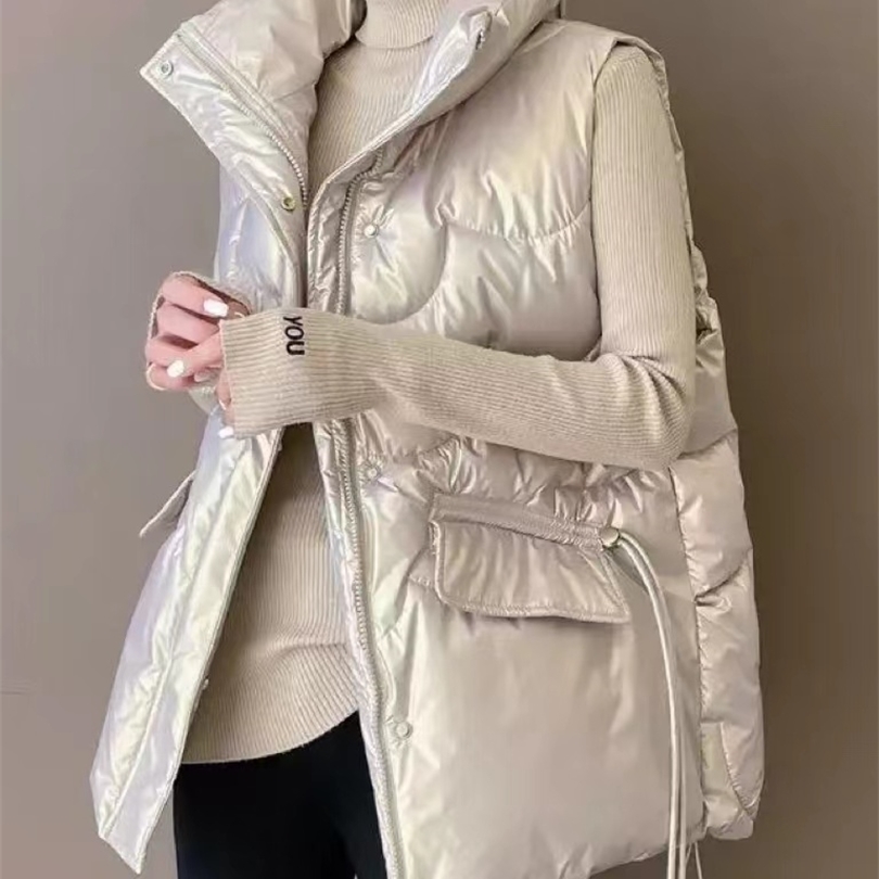 Womens Vests Autumn Elegant Women Stand Collar Cotton Padded Vest Winter Warm Female Sleeveless Jacket Solid Casual Fashion Coat Vests 221010, Pink
Womens Vests Autumn Elegant Women Stand Collar Cotton Padded Vest Winter Warm Female Sleeveless Jacket Solid Casual Fashion Coat Vests 221010, Pink