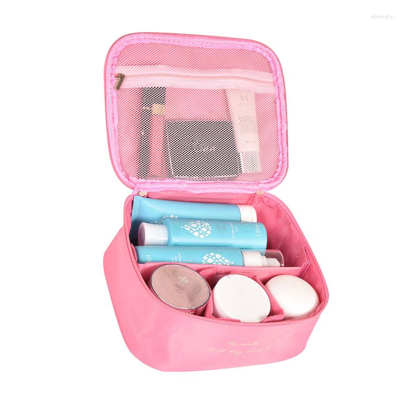 Cosmetic Bags Portable Box Nylon Removable Interval Bag Women's Large Capacity Storage Handbag Travel Toiletry Makeup, Black
Cosmetic Bags Portable Box Nylon Removable Interval Bag Women's Large Capacity Storage Handbag Travel Toiletry Makeup, Black