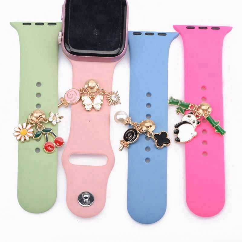 Shoe Parts Accessories Popular Custom Hard Enamel For Apple Watch Band Charms Metal for Kids Birthday Gifts
Shoe Parts Accessories Popular Custom Hard Enamel For Apple Watch Band Charms Metal for Kids Birthday Gifts