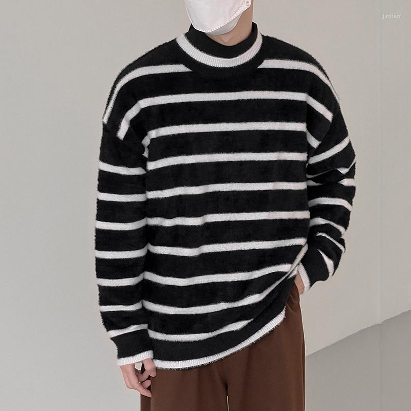 Men's Sweaters And Autumn Winter Striped Sweater Men's Thickened Warm Mohair Korean Comfortable Inner Trend Kintting Tops 2A0777, Black
Men's Sweaters And Autumn Winter Striped Sweater Men's Thickened Warm Mohair Korean Comfortable Inner Trend Kintting Tops 2A0777, Black