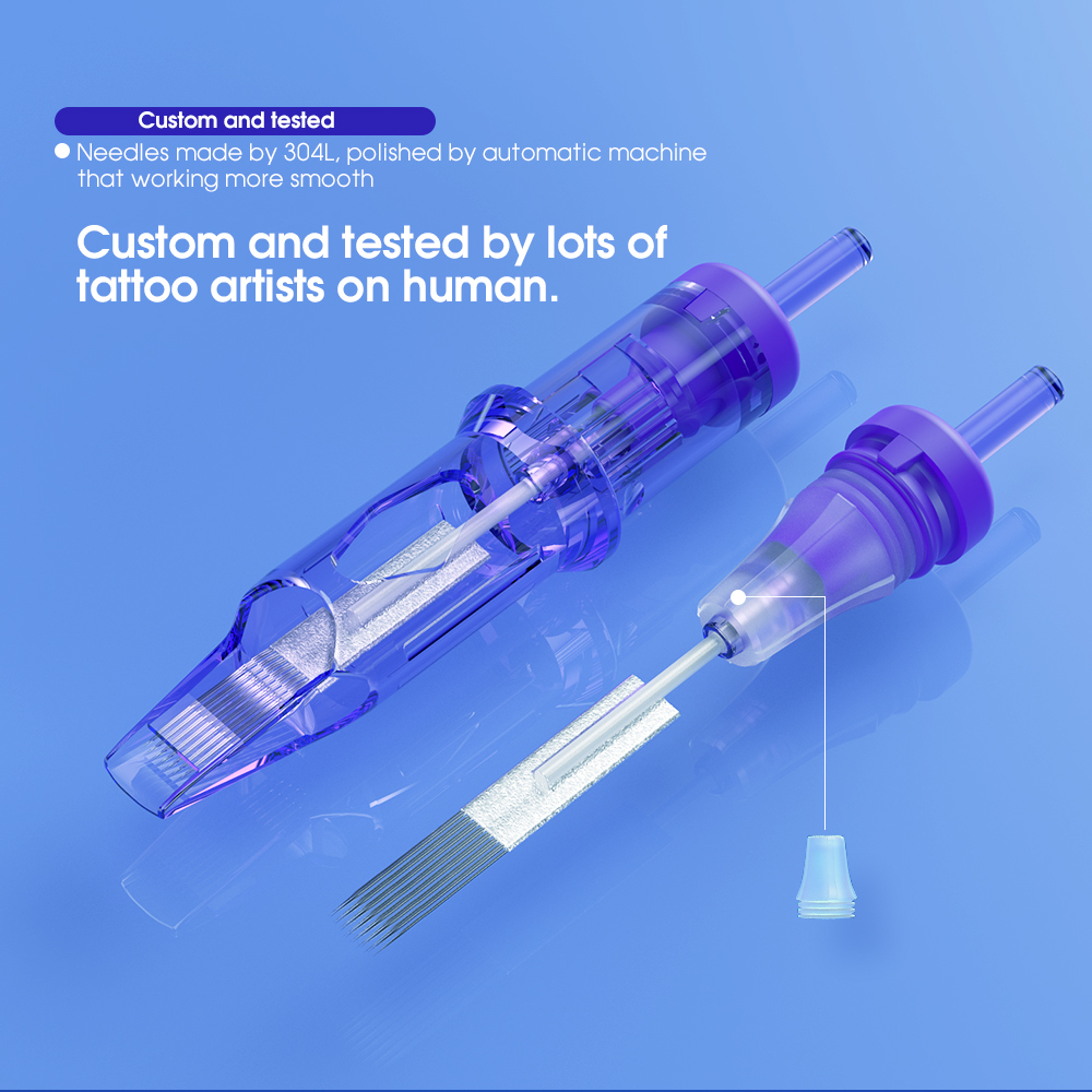 Tattoo Needles Dragonhawk 20pcs Eyebrow Permanent Makeup Cartridge for Pen Machine Supplies 221011