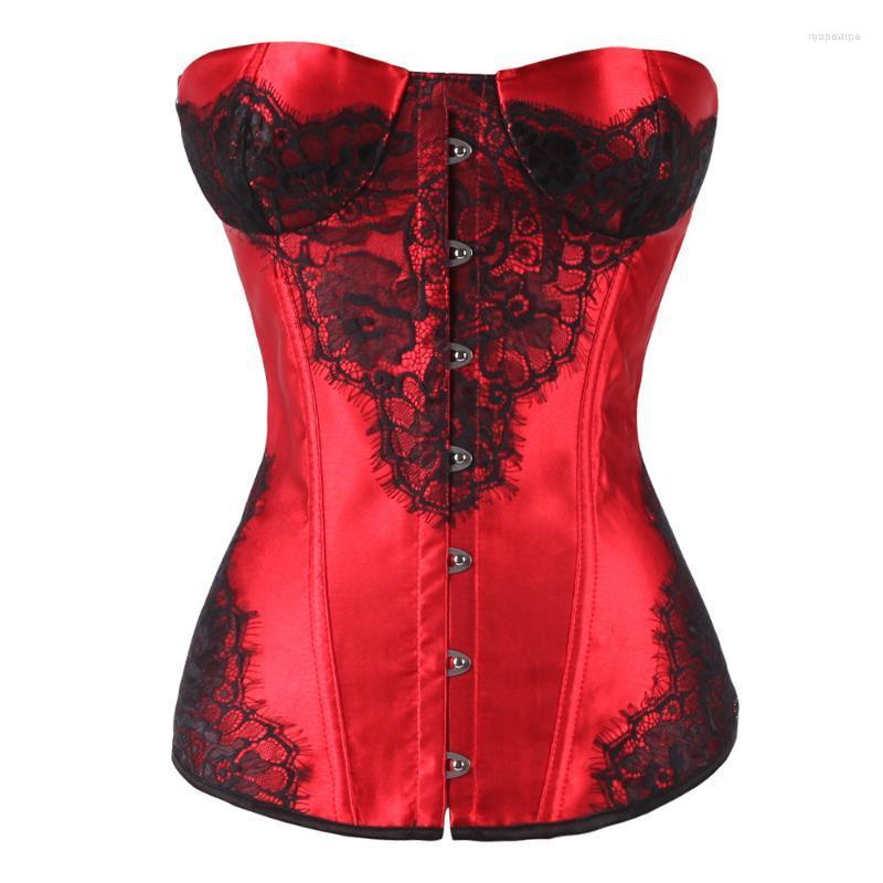 Bustiers & Corsets Floral Lace Tops For Women Plus Size Vintage Sexy Push Up Gothic Satin Lingerie Overbust Corselet, Gray
Bustiers & Corsets Floral Lace Tops For Women Plus Size Vintage Sexy Push Up Gothic Satin Lingerie Overbust Corselet, Gray