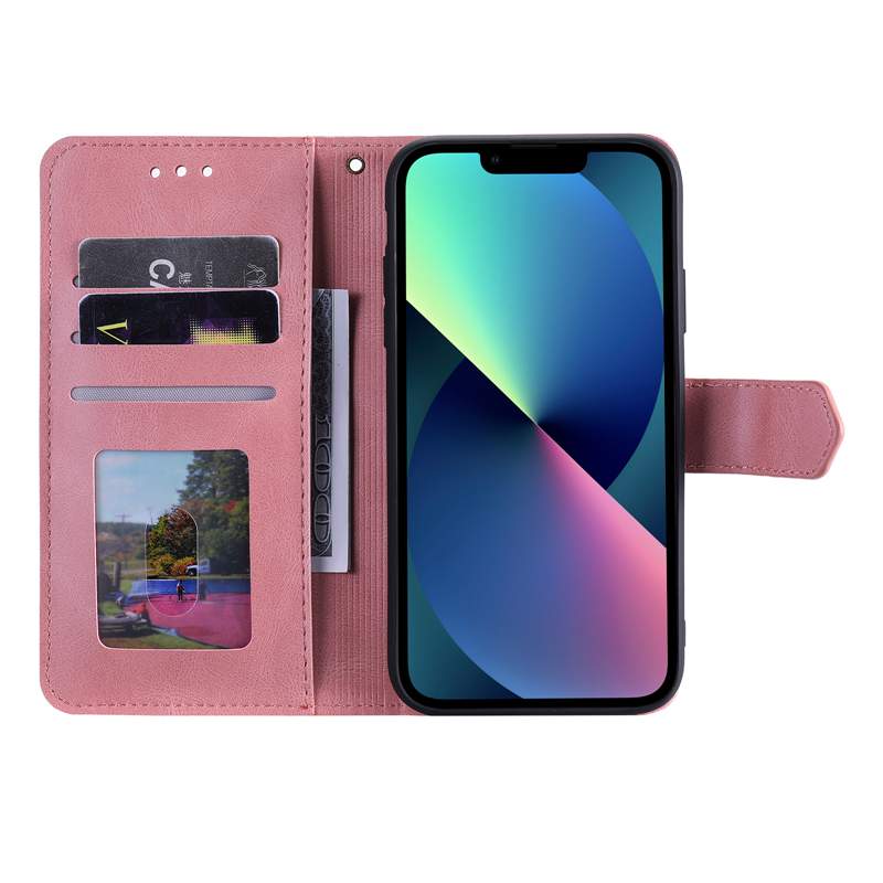 A17 Hand Feeling Leather Wallet Cases For Samsung S25 Edge A36 A56 S24 FE Plus S23 Ultra A07 A16 A06 A05 A05S A15 A35 Hybrid Contrast ID Holder Hit Fl