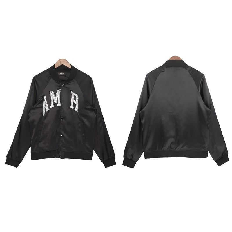 Am designer baseball jacket autumn letter embroidery men' coat button long sleeve fashion women' crew neck top, Black
Am designer baseball jacket autumn letter embroidery men' coat button long sleeve fashion women' crew neck top, Black
