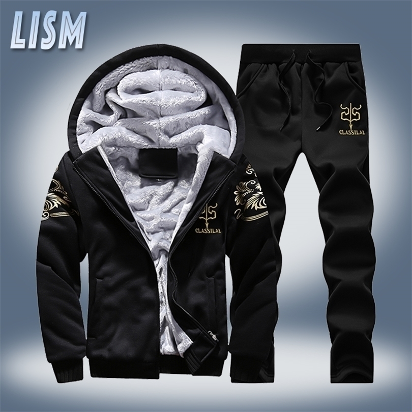 Mens Tracksuits LISM Winter Tracksuit Men Set Warm Fleece HoodiesPants Suit Zipper Hooded Casual Thick Sportswear Set Male Hoodie Sporting Suit 221010, Grey d76
Mens Tracksuits LISM Winter Tracksuit Men Set Warm Fleece HoodiesPants Suit Zipper Hooded Casual Thick Sportswear Set Male Hoodie Sporting Suit 221010, Grey d76