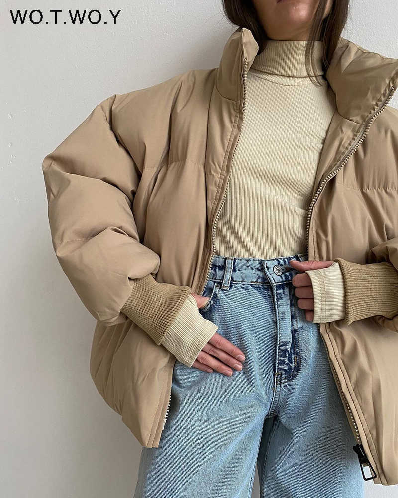 Women's Down Parkas WOTWOY Cotton Liner Thicken Autumn Winter Jackets Women Oversized Down Padded Parkas Female Cropped Bubble Coats 2022 Outerwear T221011, 128-rose-red
Women's Down Parkas WOTWOY Cotton Liner Thicken Autumn Winter Jackets Women Oversized Down Padded Parkas Female Cropped Bubble Coats 2022 Outerwear T221011, 128-rose-red