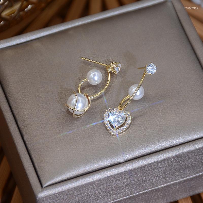 Dangle Earrings & Chandelier Korean Exquisite Pearl Zircon Elegant Temperament Asymmetry Heart Glamour Pendant WholesaleDangle 
Dangle Earrings & Chandelier Korean Exquisite Pearl Zircon Elegant Temperament Asymmetry Heart Glamour Pendant WholesaleDangle