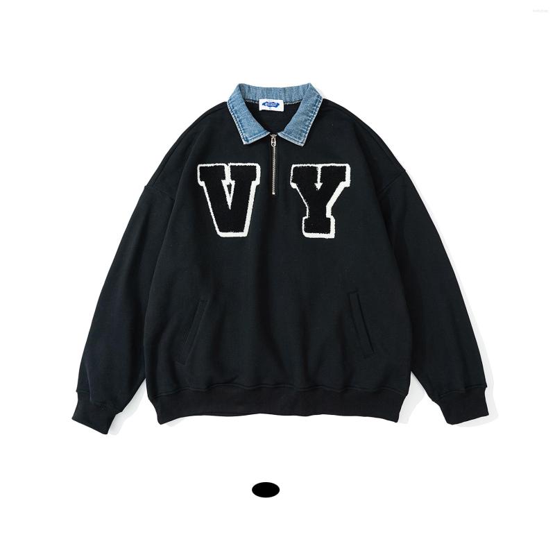 Men' Hoodies American Street Fashion Letter Embroidery Lapel Sweatshirt Warm Oversized Hoodie Streetwear Clothing Woman Clothes, Black
Men' Hoodies American Street Fashion Letter Embroidery Lapel Sweatshirt Warm Oversized Hoodie Streetwear Clothing Woman Clothes, Black