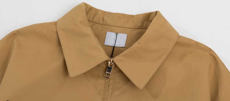 Brand Men's Jackets The Autumn and Winter Classic Print Letter Zipper Coat Casual Versatile Men's and Women's