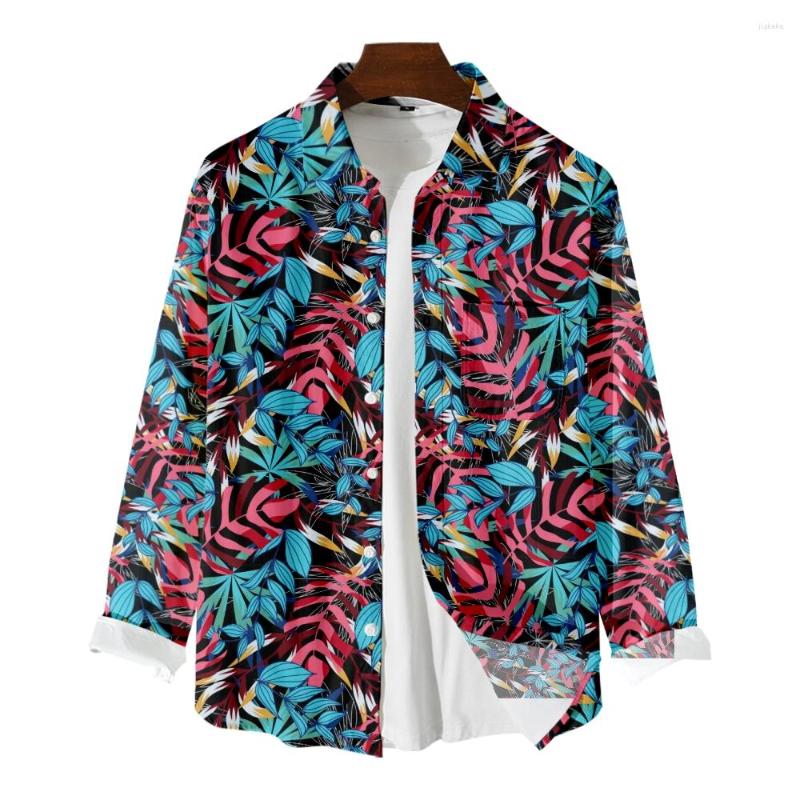 Men's Casual Shirts Men's Long Sleeve Shirt Floral Yew Print Elegant Jacket Personality Trend, B036
Men's Casual Shirts Men's Long Sleeve Shirt Floral Yew Print Elegant Jacket Personality Trend, B036