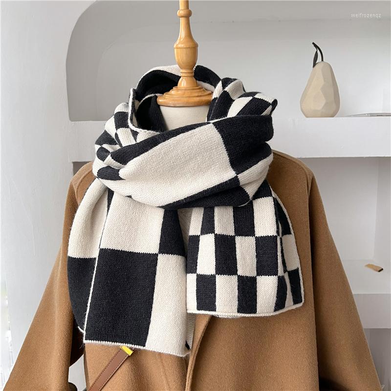 Scarves Women Warm Autumn Winter Knitted Scarf Simple Fashion Long Skinny Plaid Neckerchief Female Woolen Yarn Soft Foulard Bufanda 2022
Scarves Women Warm Autumn Winter Knitted Scarf Simple Fashion Long Skinny Plaid Neckerchief Female Woolen Yarn Soft Foulard Bufanda 2022