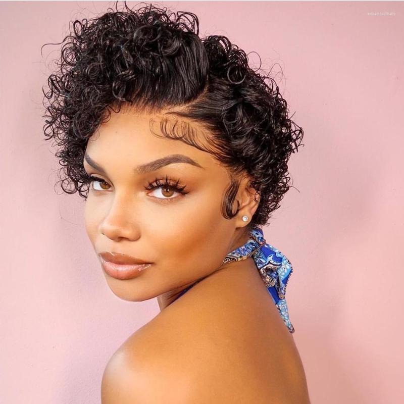 Curly Human Hair Wigs Pixie Cut Wig Deep Wave Lace Front Short Bob For Women Transparent T Part Virgin Brazilian, Picture shown
Curly Human Hair Wigs Pixie Cut Wig Deep Wave Lace Front Short Bob For Women Transparent T Part Virgin Brazilian, Picture shown