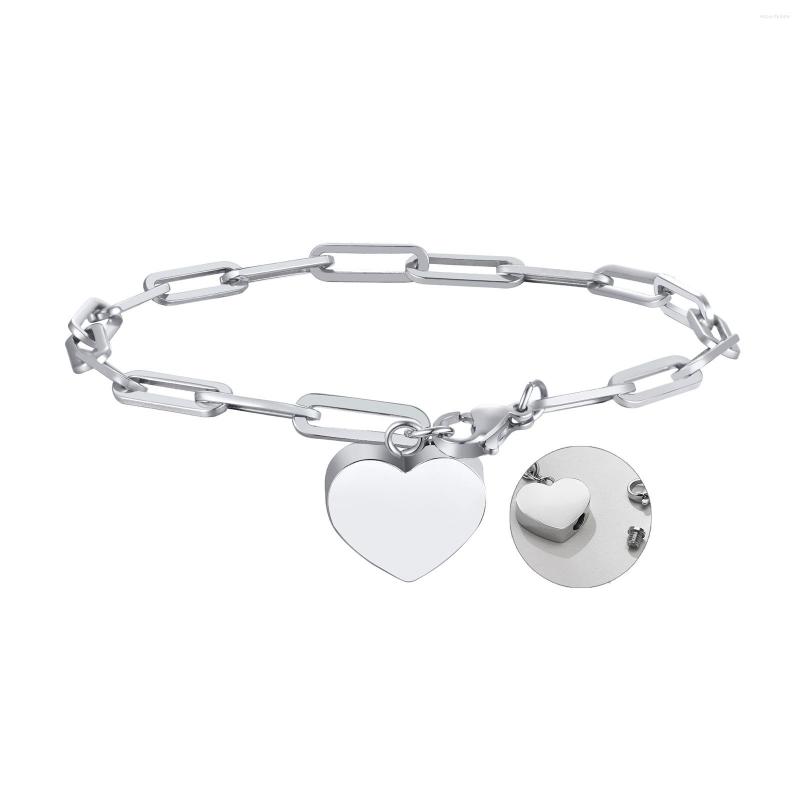 Link Bracelets Paperclip Chain Heart Urn Bracelet For Women Cremation Memorial Keepsake Jewelry
Link Bracelets Paperclip Chain Heart Urn Bracelet For Women Cremation Memorial Keepsake Jewelry