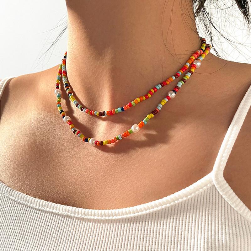 Choker Sweet Colorful Beads Pearl Necklace For Women Fashion Clavicle Female Jewelry Gifts
Choker Sweet Colorful Beads Pearl Necklace For Women Fashion Clavicle Female Jewelry Gifts