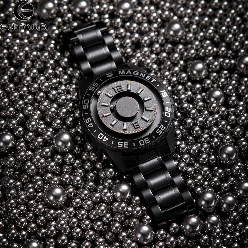 Wristwatches Eutour Innovative Magnetic Metal Watch Men's High End Fashion Quartz Simple Stainless Steel Strap, Silver
Wristwatches Eutour Innovative Magnetic Metal Watch Men's High End Fashion Quartz Simple Stainless Steel Strap, Silver