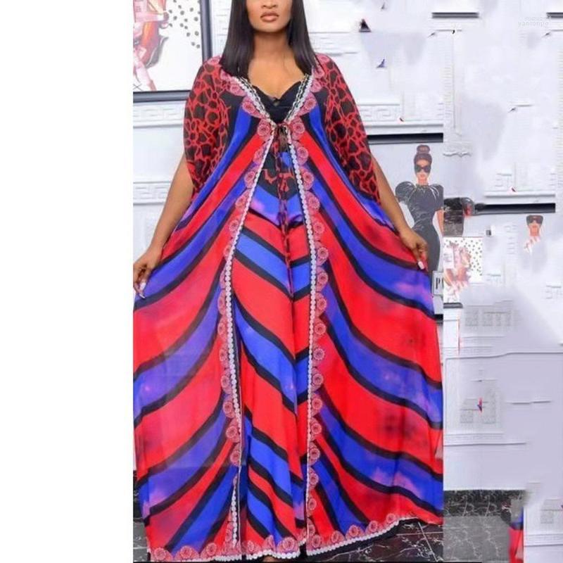 Women's Two Piece Pants Women's Pieces Sets For Party Women Printed Batwing Sleeve Tops & Long Trousers Loose Fashion Evening Night, Color 1
Women's Two Piece Pants Women's Pieces Sets For Party Women Printed Batwing Sleeve Tops & Long Trousers Loose Fashion Evening Night, Color 1