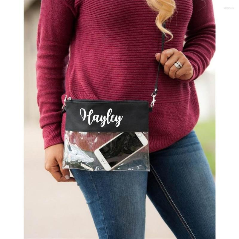 Cosmetic Bags Personalized Stadium Bag Clear Purse Custom Name Monogrammed Wedding Birthday Party Gifts Clutch, Black
Cosmetic Bags Personalized Stadium Bag Clear Purse Custom Name Monogrammed Wedding Birthday Party Gifts Clutch, Black