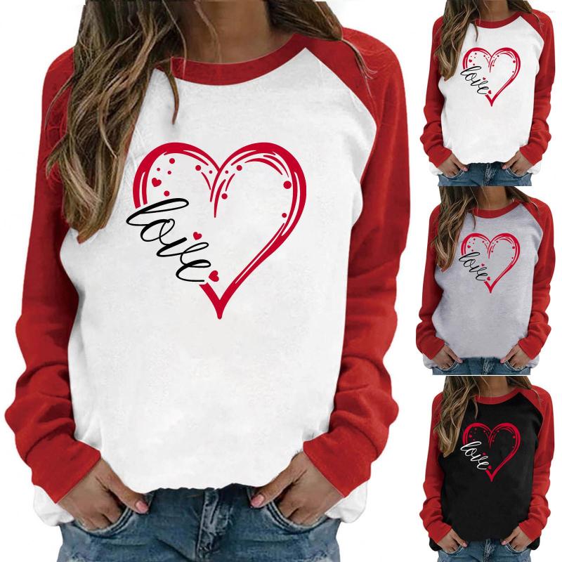 Women's Hoodies Fashion Valentine's Day Sweatshirt Women Color Block Love Print Casual T-shirt Tops Ladies Loose Sweatshirts Pullover Blouse
Women's Hoodies Fashion Valentine's Day Sweatshirt Women Color Block Love Print Casual T-shirt Tops Ladies Loose Sweatshirts Pullover Blouse