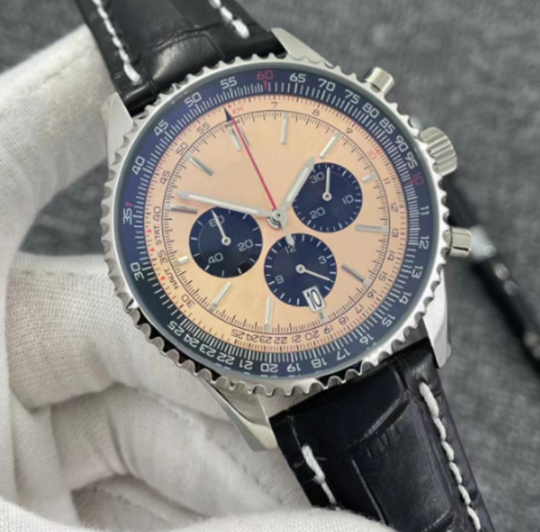 Men's B01 Quartz Chronograph Watch 50TH ANNIVERSARY 46MM wristwatches Leather Strap Stainless Steel Black Dial Christmas Gift Montres de luxe wristwatch
Men's B01 Quartz Chronograph Watch 50TH ANNIVERSARY 46MM wristwatches Leather Strap Stainless Steel Black Dial Christmas Gift Montres de luxe wristwatch