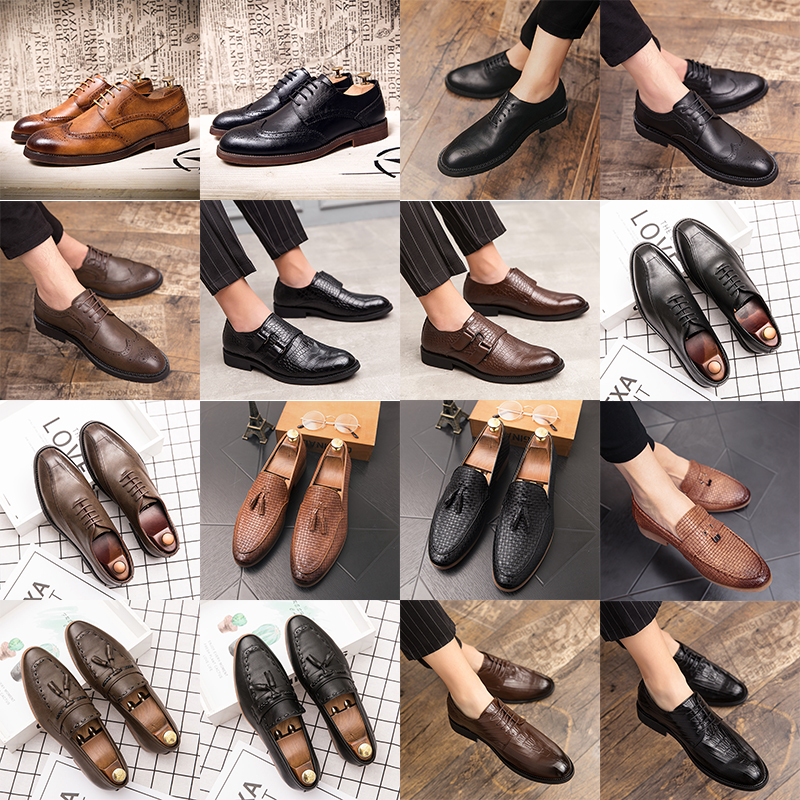 Luxury brogue oxford pointed toe leather shoes lace up buckle tassel woven pattern high end men's fashion formal casual leather shoes multi-size38-47, 28016 balck
Luxury brogue oxford pointed toe leather shoes lace up buckle tassel woven pattern high end men's fashion formal casual leather shoes multi-size38-47, 28016 balck