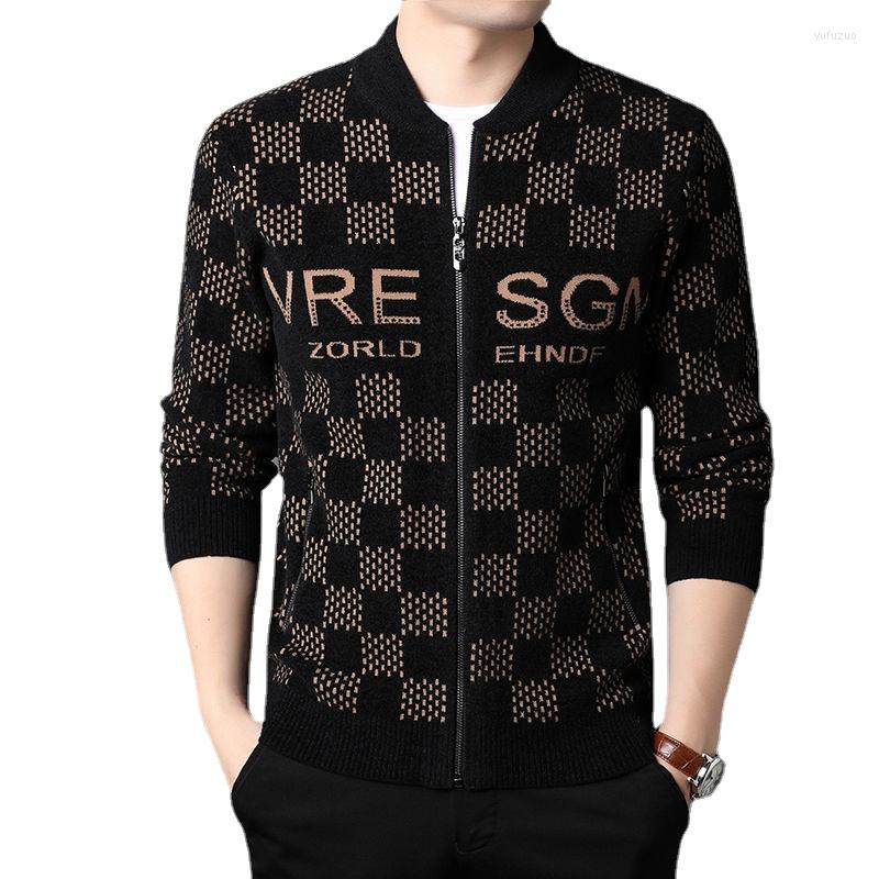 Men's Sweaters Spring And Autumn Zipper Knitted Cardigan Jacket Men's Winter Baseball Collar Casual Sweater Fashion, A047 black
Men's Sweaters Spring And Autumn Zipper Knitted Cardigan Jacket Men's Winter Baseball Collar Casual Sweater Fashion, A047 black