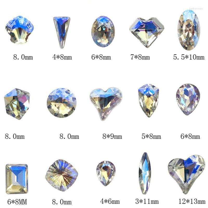 Nail Art Decorations Rhinestones Colorful Sharp Bottom Moonlight 3D Shiny Multi-Shapes 15Colors Jewelry
Nail Art Decorations Rhinestones Colorful Sharp Bottom Moonlight 3D Shiny Multi-Shapes 15Colors Jewelry