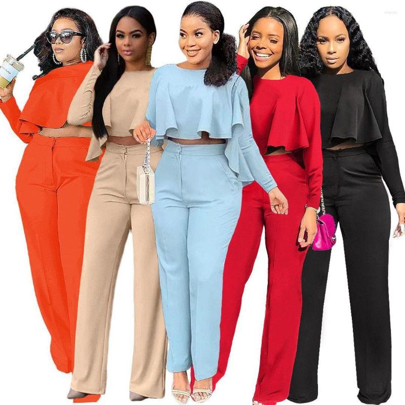 Women' Two Piece Pants Two-piece Women' Autumn Solid Color Hollowed-out Long-sleeved High-waisted Wide-leg Top And, Orange
Women' Two Piece Pants Two-piece Women' Autumn Solid Color Hollowed-out Long-sleeved High-waisted Wide-leg Top And, Orange