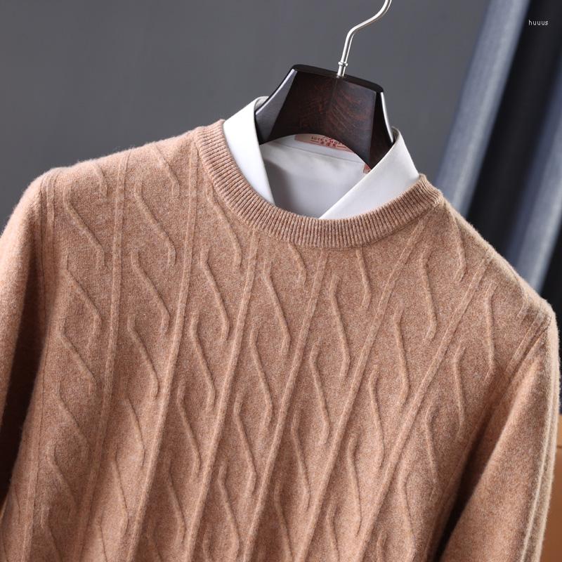Men' Sweaters Soft Warm Men Pure Wool Knitted Jumpers Winter Oneck Full Sleeve Thick Pullovers Solid Color Clothes, Beige
Men' Sweaters Soft Warm Men Pure Wool Knitted Jumpers Winter Oneck Full Sleeve Thick Pullovers Solid Color Clothes, Beige