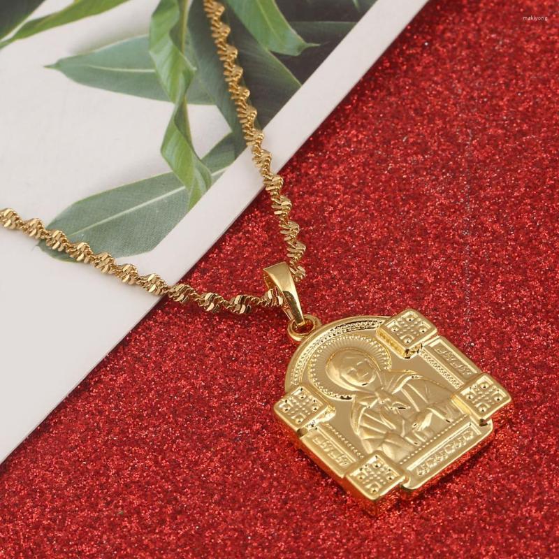 Pendant Necklaces Blessed Matrona Of Moscow Necklace Gold Color Jewelry Catholicism Orthodox Church Virgin Mary
Pendant Necklaces Blessed Matrona Of Moscow Necklace Gold Color Jewelry Catholicism Orthodox Church Virgin Mary