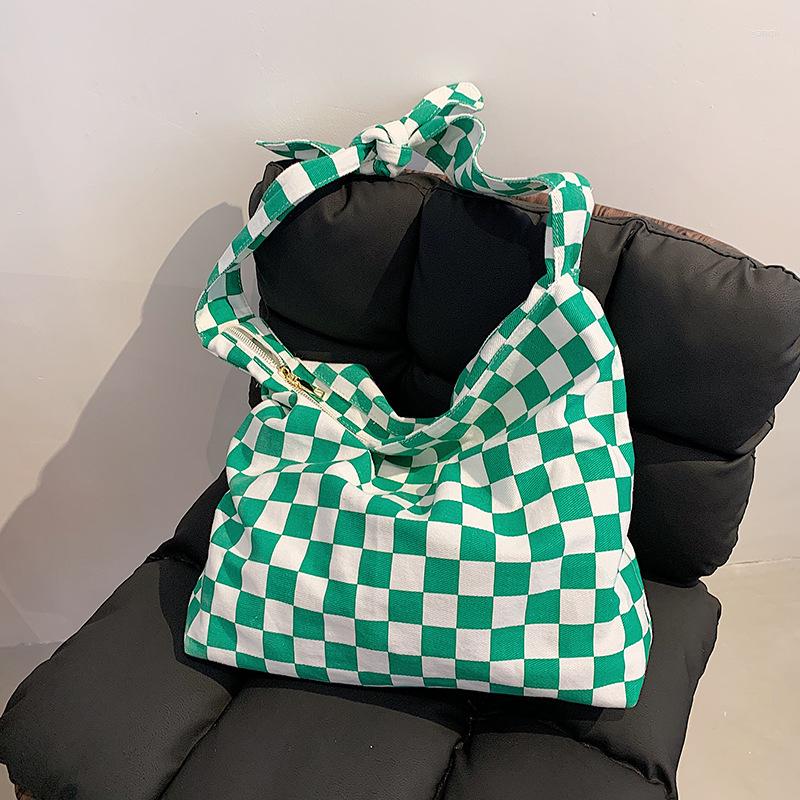 Evening Bags Plaid Canvas Shoulder For Women 2022 Winter Large Capacity Luxury Designer Female Casual Simple Shopping Tote Bag Handbags, Green
Evening Bags Plaid Canvas Shoulder For Women 2022 Winter Large Capacity Luxury Designer Female Casual Simple Shopping Tote Bag Handbags, Green