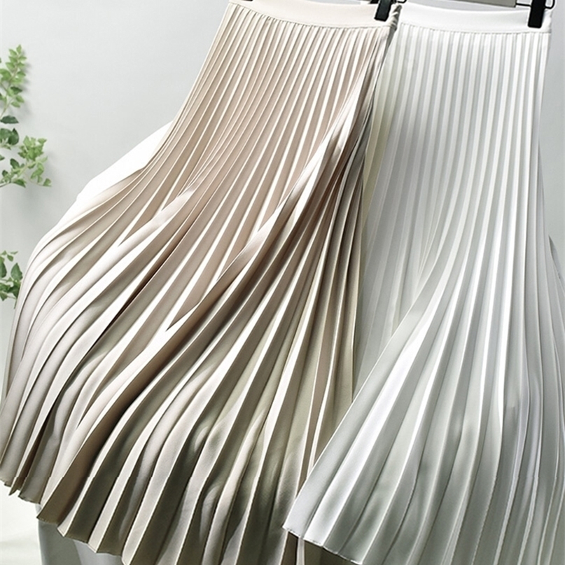 Skirts Brand Designer Women Spring Autumn Elegant Chic Solid Pleated Skirt High Waist Luxury Fashion With Elastic Female C035 221010, Auburn
Skirts Brand Designer Women Spring Autumn Elegant Chic Solid Pleated Skirt High Waist Luxury Fashion With Elastic Female C035 221010, Auburn