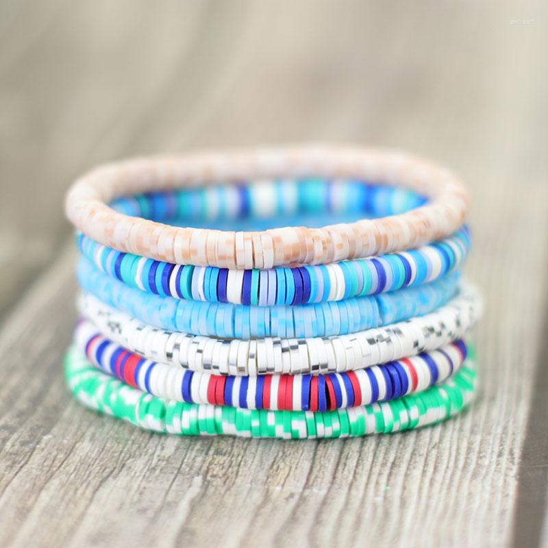 Charm Bracelets 2022 Fashion Poly Clay Bracelet For Women Men Beach Accessories Hand Jewelry Elastic Braclet Gift Lovers Friend Braslet
Charm Bracelets 2022 Fashion Poly Clay Bracelet For Women Men Beach Accessories Hand Jewelry Elastic Braclet Gift Lovers Friend Braslet