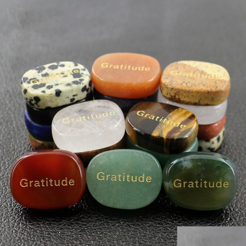 Stone Healing Crystal Reiki Gratitude Symbol Natural Stone Oval Piece Thanksgiving Decoration Aura Guardian Pendum Artware Charm Divi Dhmth
Stone Healing Crystal Reiki Gratitude Symbol Natural Stone Oval Piece Thanksgiving Decoration Aura Guardian Pendum Artware Charm Divi Dhmth