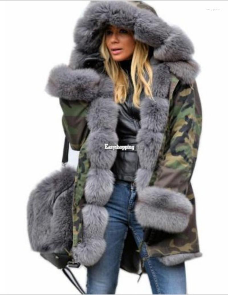 Women' Fur Women Winter Jacket Coat Hooded Cotton Overcoat Faux Warm Parka Women' Thick Furs Military
Women' Fur Women Winter Jacket Coat Hooded Cotton Overcoat Faux Warm Parka Women' Thick Furs Military