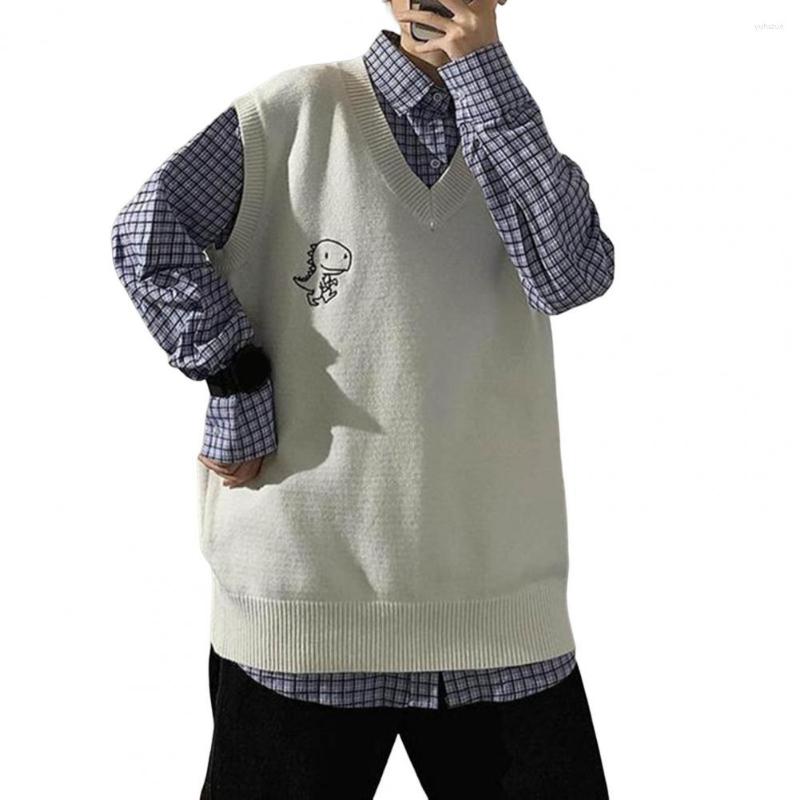 Men's Sweaters V Neck Chic Elastic Spring Vest Sweater Soft Winter Cartoon Print For Dating, Black
Men's Sweaters V Neck Chic Elastic Spring Vest Sweater Soft Winter Cartoon Print For Dating, Black