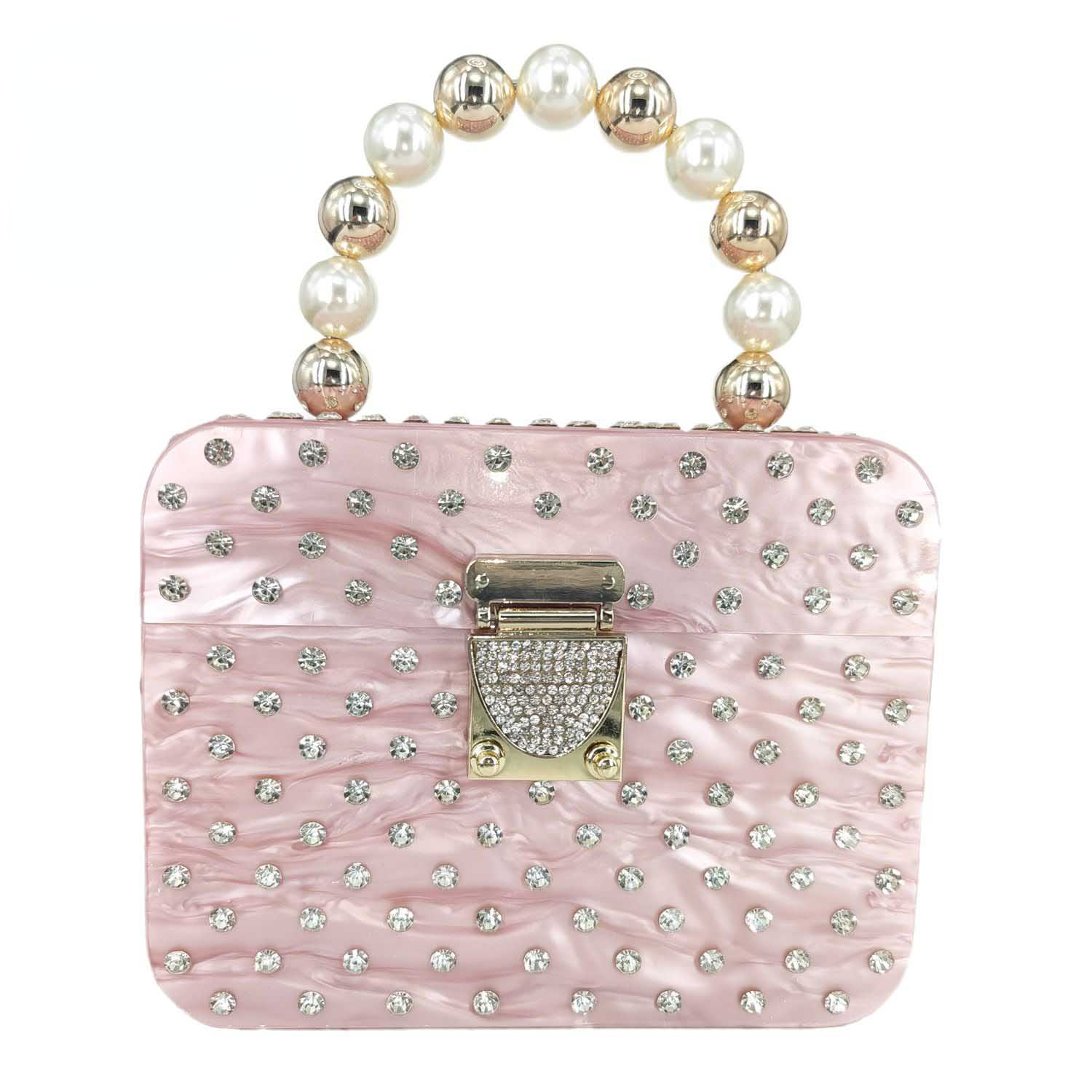 Evening Bags Women Acrylic Box Clutch Bag Synthetic Pearl TopHandle Hard Case Shoulder Handbags Fashion Crossbody Bag 221010, White
Evening Bags Women Acrylic Box Clutch Bag Synthetic Pearl TopHandle Hard Case Shoulder Handbags Fashion Crossbody Bag 221010, White